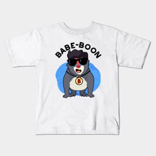 Babe-boon Funny Animal Monkey Baboon Pun Kids T-Shirt